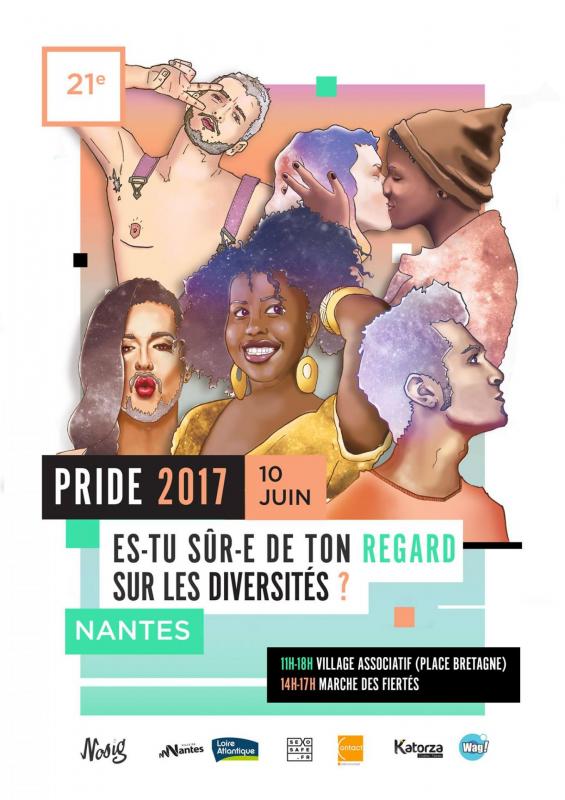 Affiche pride nantes 2017